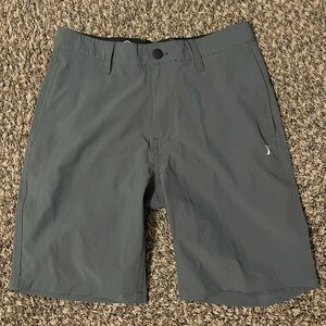 Hurley Men's Charcoal Athletic Stretch Shorts